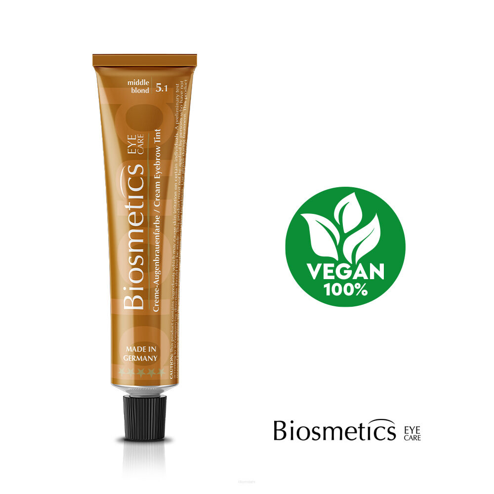 Wegańska henna kremowa BIOSMETICS 20 ml, blond średni, dla rozjaśnianych blondynek, doskonale podkreśla rysy twarzy, optycznie zagęszcza brwi i wydłuża rzęsy, oraz zapewnia wyrazisty, naturalny wygląd bez efektu sztuczności, dzięki kremowej konsystencji henna łatwo się aplikuje, równomiernie pokrywając włoski i skórę, gwarantuje długotrwały efekt, utrzymujący się na włoskach nawet do 6-8 tygodni, a na skórze do 8 dni.