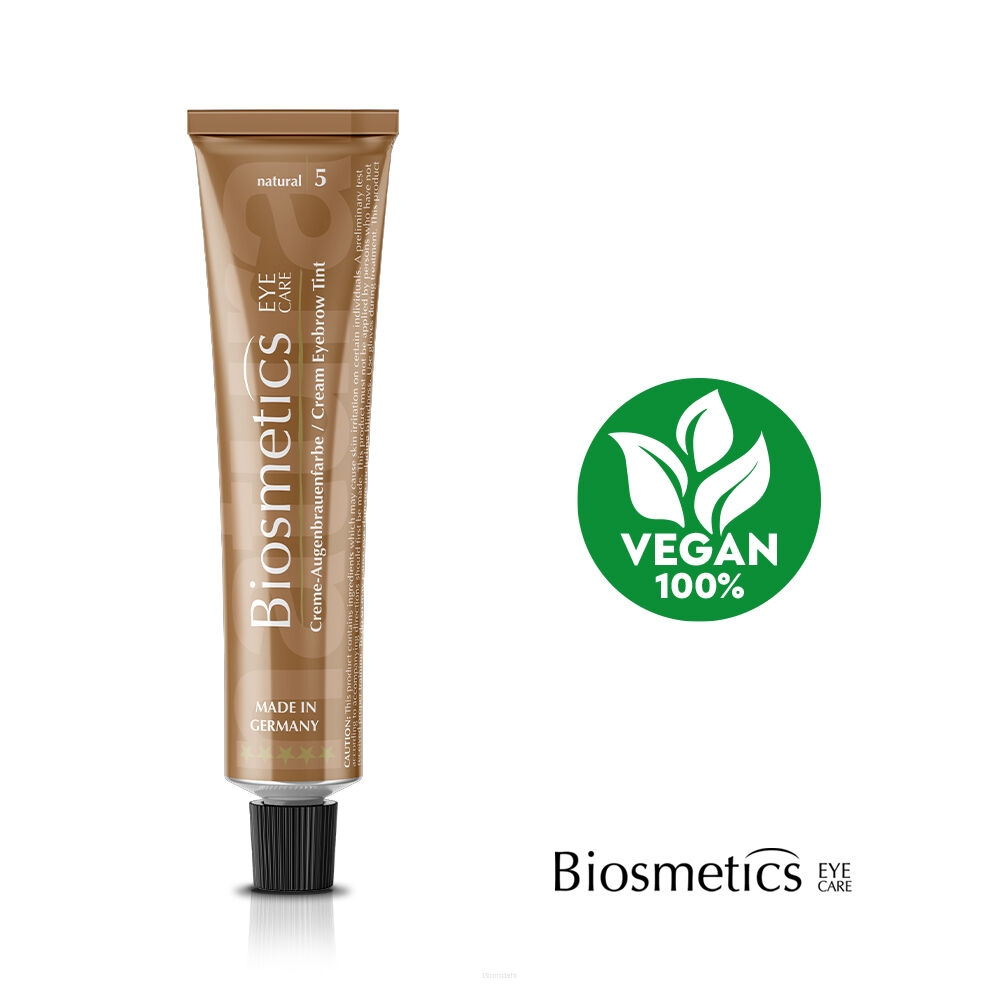 Wegańska henna kremowa BIOSMETICS 20 ml naturalny, dla naturalnych blondynek, o jasnej oprawie oczu, podkreśla rysy twarzy, optycznie zagęszcza brwi i wydłuża rzęsy, oraz zapewnia wyrazisty, naturalny wygląd bez efektu sztuczności, łatwo się aplikuje, równomiernie pokrywając włoski i skórę, gwarantuje długotrwały efekt, utrzymujący się na włoskach nawet do 6-8 tygodni, a na skórze do 8 dni.